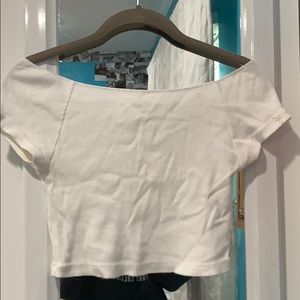 off the shoulder tee